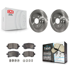 Rear Brake Rotor Ceramic Pad Kit For Dodge Grand Caravan Chrysler Town & Country