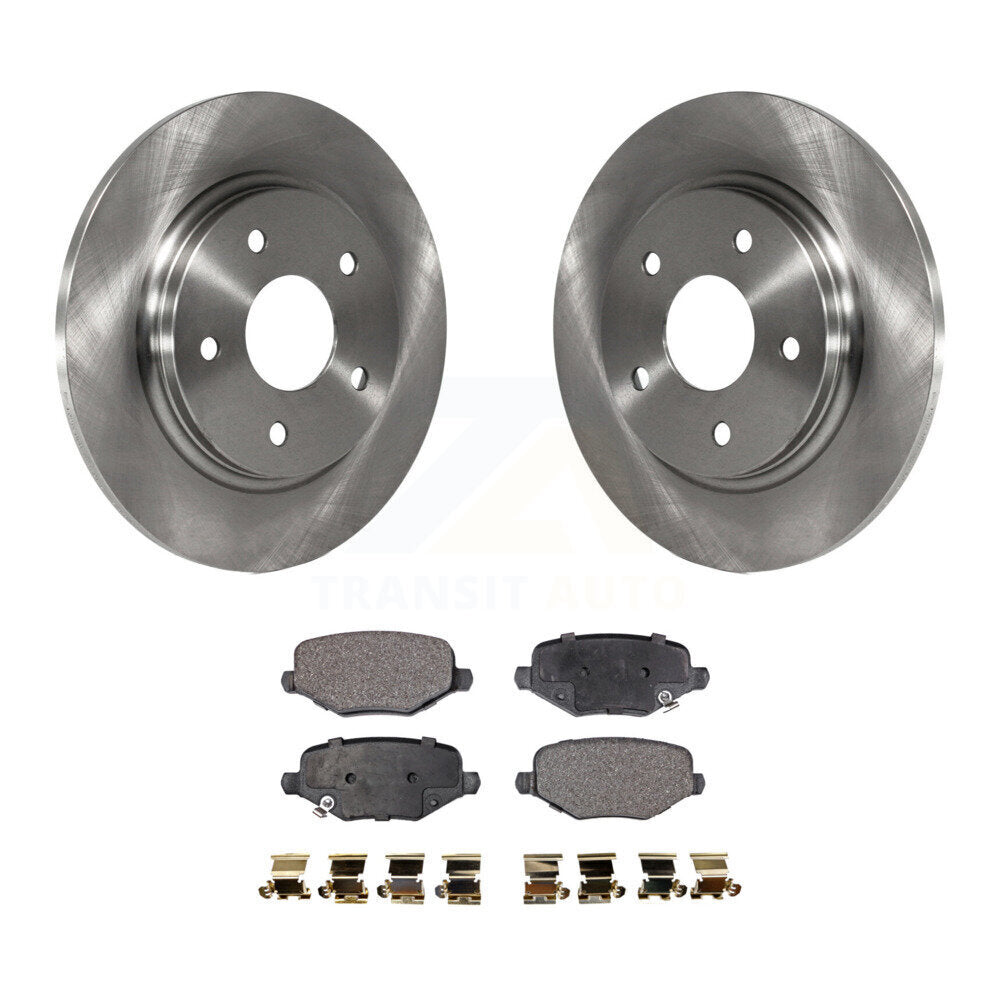 Rear Brake Rotor Ceramic Pad Kit For Dodge Grand Caravan Chrysler Town & Country