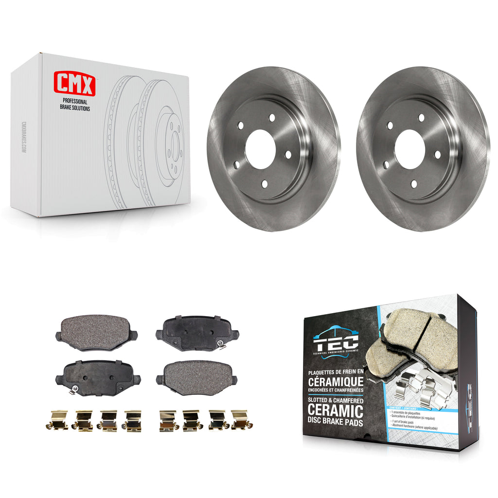 Rear Brake Rotor Ceramic Pad Kit For Dodge Grand Caravan Chrysler Town & Country