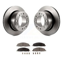 Charger l&#39;image dans la galerie, Rear Disc Brake Rotors And Ceramic Pads Kit For Ram 2500 3500 1500 Dodge