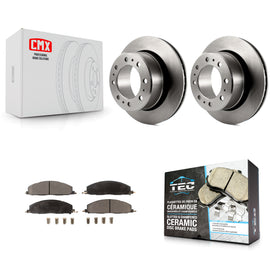 Rear Disc Brake Rotors And Ceramic Pads Kit For Ram 2500 3500 1500 Dodge