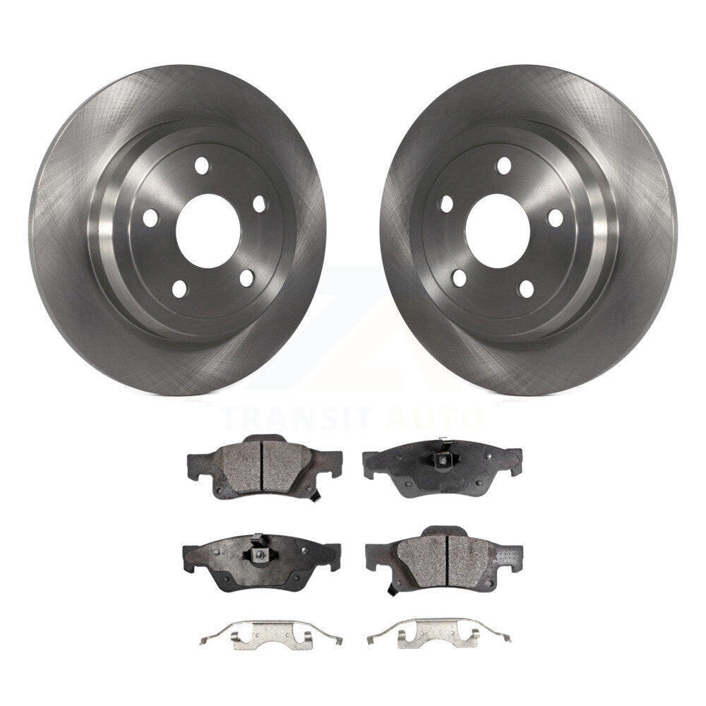 Rear Disc Brake Rotors And Ceramic Pad Kit For Jeep Grand Cherokee Dodge Durango