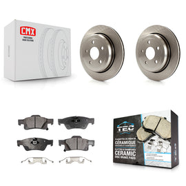 Rear Disc Brake Rotor & Ceramic Pad Kit For Jeep Grand Cherokee Dodge Durango WK