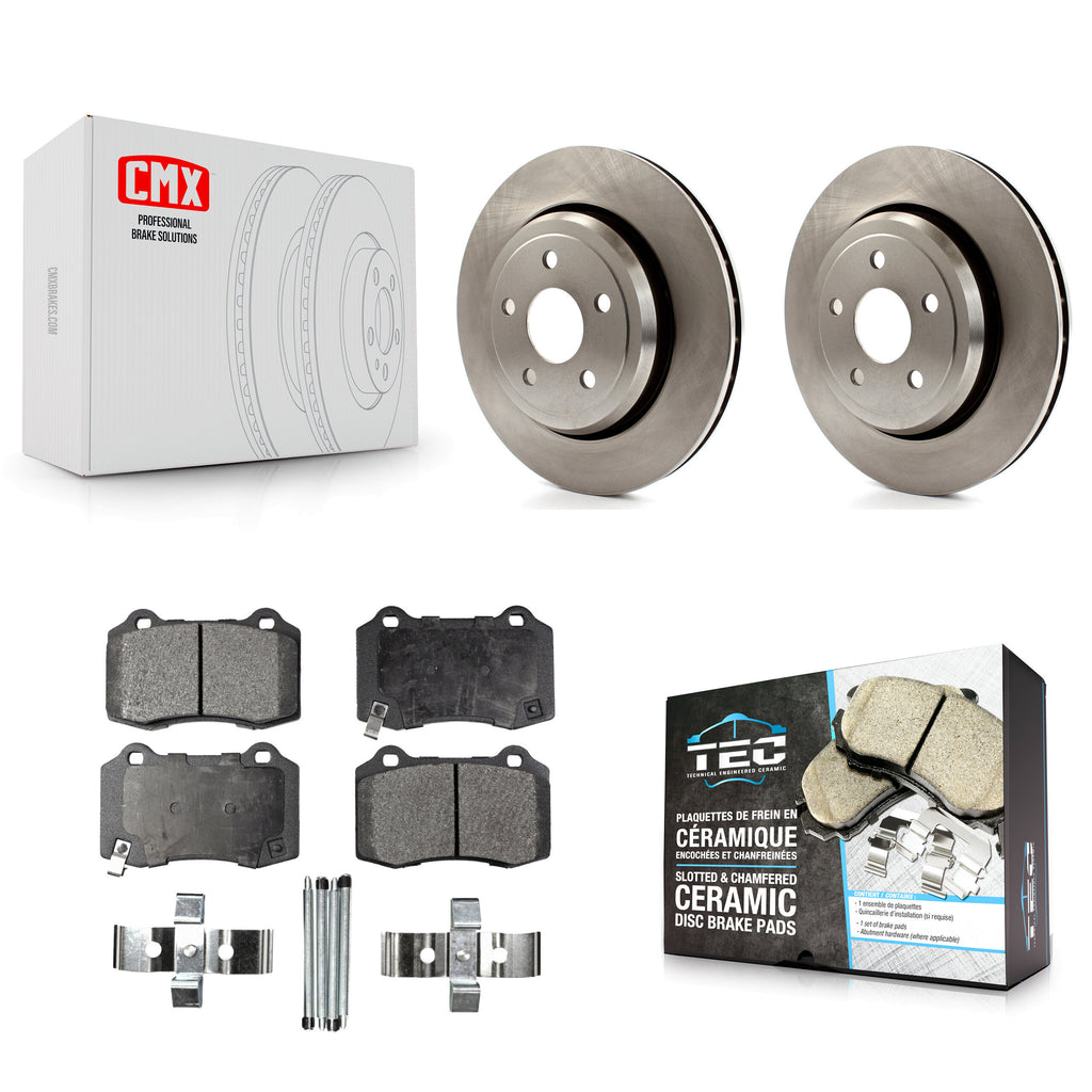 Rear Disc Brake Rotors And Ceramic Pad Kit For Jeep Grand Cherokee Dodge Durango