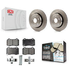 Rear Disc Brake Rotors And Ceramic Pad Kit For Jeep Grand Cherokee Dodge Durango
