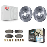 Rear Brake Rotor Ceramic Pad Kit For Dodge Grand Caravan Journey Chrysler Town &