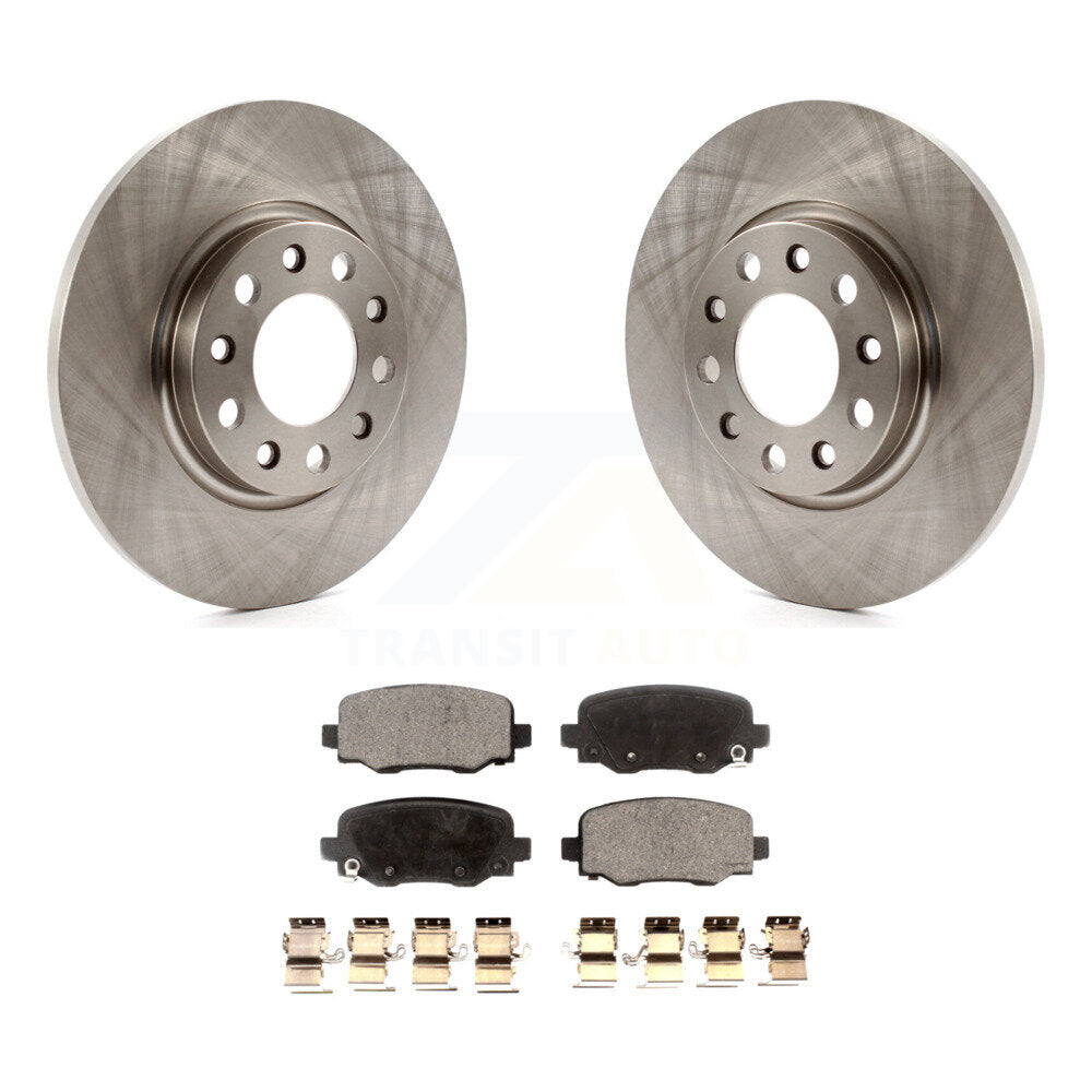 Rear Disc Brake Rotors And Ceramic Pads Kit For Jeep Cherokee Chrysler 200