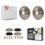 Rear Disc Brake Rotors And Ceramic Pads Kit For Jeep Cherokee