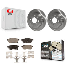 Charger l'image dans la galerie, Rear Brake Rotors &amp; Ceramic Pad Kit For Honda Civic Acura Integra del Sol CRX EL