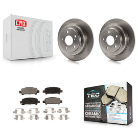 Rear Disc Brake Rotors And Ceramic Pads Kit For Subaru Forester Impreza