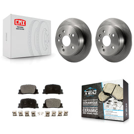 Rear Disc Brake Rotors And Ceramic Pads Kit For Toyota Camry Lexus ES300