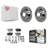 Rear Disc Brake Rotors And Ceramic Pads Kit For Honda Accord Acura CL