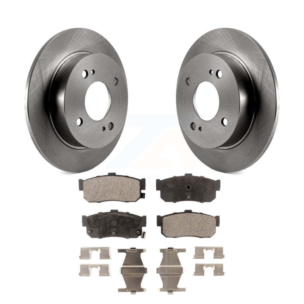 Rear Brake Rotors Ceramic Pad Kit For Nissan Altima Sentra Infiniti G20 INFINITI