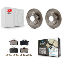 Charger l'image dans la galerie, Rear Brake Rotor &amp; Ceramic Pad Kit For Audi A4 Quattro With 245mm Diameter