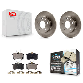 Rear Brake Rotor & Ceramic Pad Kit For Audi A4 Quattro With 245mm Diameter