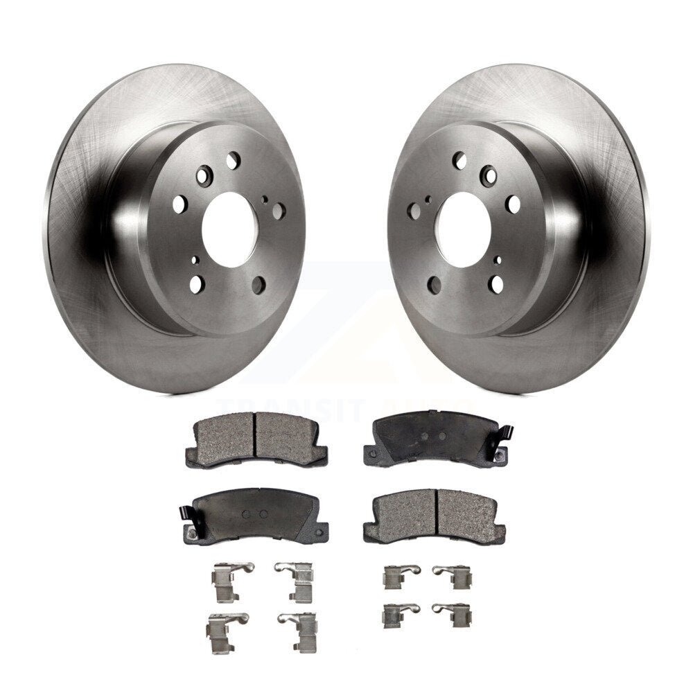 Rear Disc Brake Rotors And Ceramic Pads Kit For Toyota Camry Lexus RX300 ES300