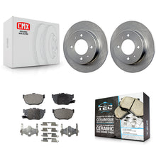 Charger l'image dans la galerie, Rear Disc Brake Rotors And Ceramic Pads Kit For Hyundai Elantra Tiburon