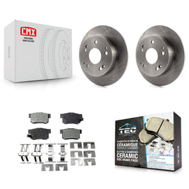 Rear Disc Brake Rotor & Ceramic Pad Kit For Honda Accord Civic Acura RSX Integra