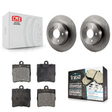 Rear Brake Rotor And Ceramic Pad Kit For Mercedes-Benz SLK280 With Sport Package