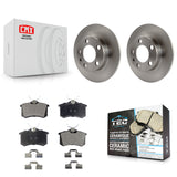 [Rear] 2007-2010 Volkswagen Beetle Premium OE Brake Rotors & Ceramic Pads Kit For Max Braking