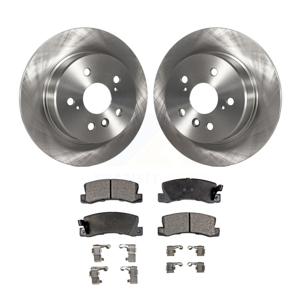 Rear Disc Brake Rotors And Ceramic Pads Kit For 1999-2003 Lexus RX300 AWD