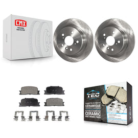Kit de rotors de frein à disque arrière et plaquettes en céramique pour Toyota Highlander AWD 2001-2003 