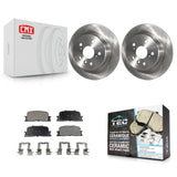 Kit de rotors de frein à disque arrière et plaquettes en céramique pour Toyota Highlander AWD 2001-2003 