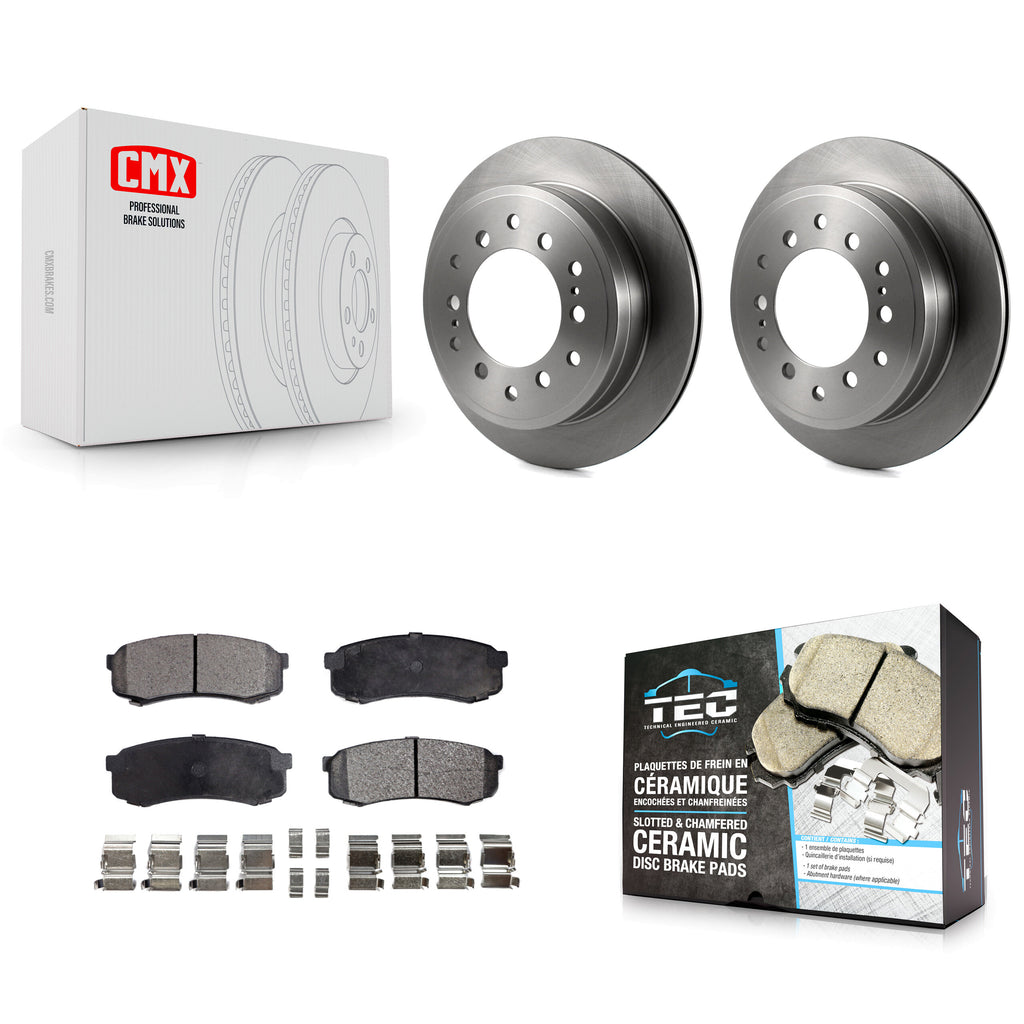Kit de rotor de frein arrière et de plaquettes en céramique, pour Toyota 4Runner Sequoia FJ Cruiser Lexus 
