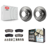 Kit de rotor de frein arrière et de plaquettes en céramique, pour Toyota 4Runner Sequoia FJ Cruiser Lexus 