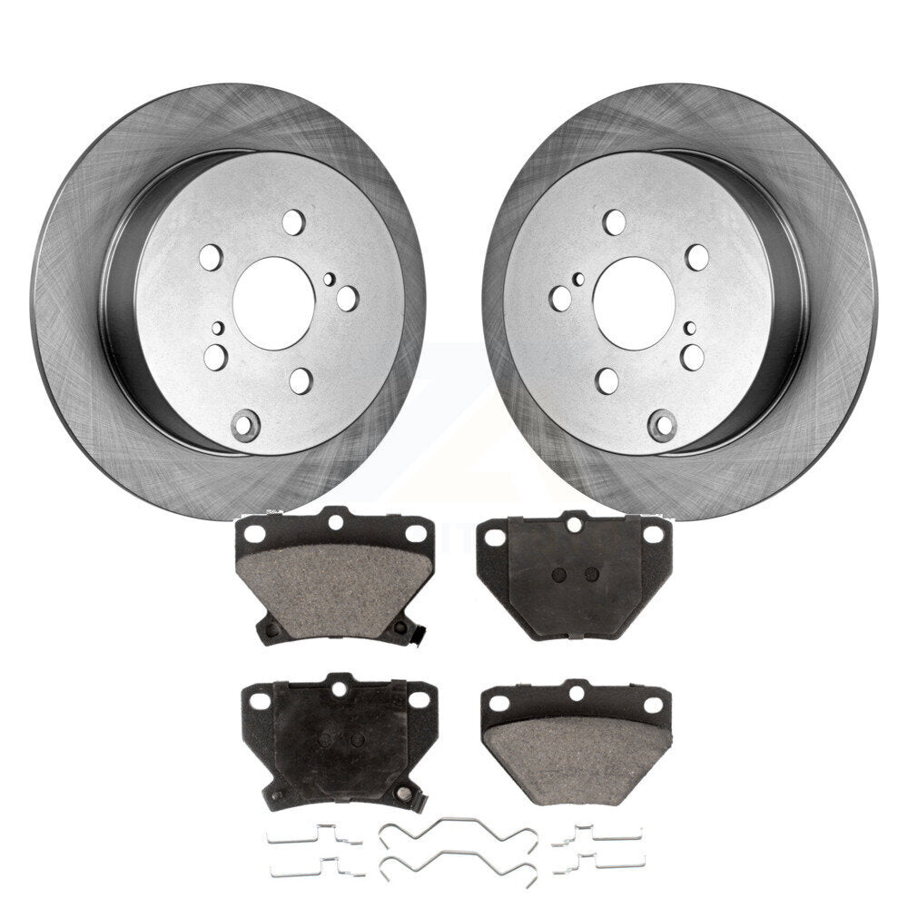 Rear Brake Rotor & Ceramic Pad Kit For Toyota Corolla Matrix Pontiac Vibe Celica