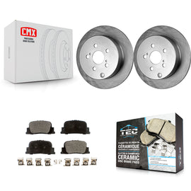 Kit de disques de frein à disque arrière et plaquettes en céramique pour Scion tC 2005-2010 