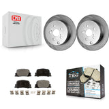 Kit de disques de frein à disque arrière et plaquettes en céramique pour Scion tC 2005-2010 