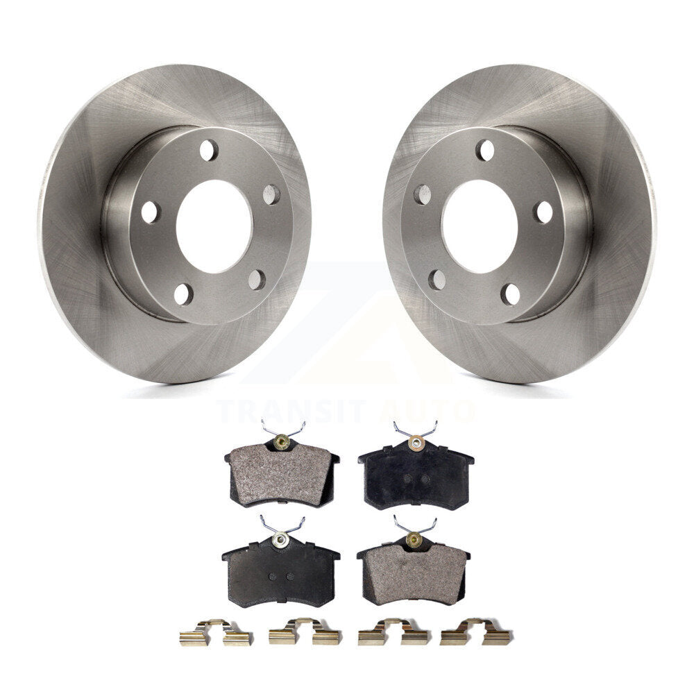 Rear Disc Brake Rotors And Ceramic Pad Kit For Volkswagen Passat Audi A4 Quattro