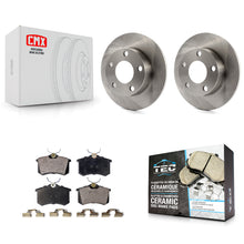 Charger l'image dans la galerie, Rotors de frein à disque arrière et Kit de plaquettes en céramique pour Volkswagen Passat Audi A4 Quattro 