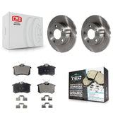 Rear Disc Brake Rotors And Ceramic Pads Kit For Audi A6 Quattro Allroad