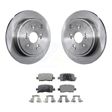 Load image into Gallery viewer, Rear Disc Brake Rotors And Ceramic Pads Kit For Honda Pilot Acura MDX