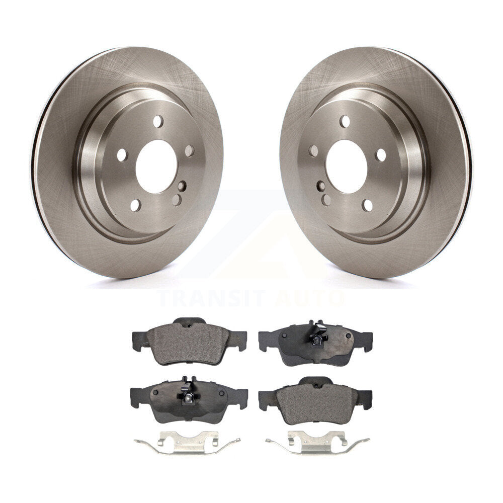 Rear Disc Brake Rotors Ceramic Pad Kit For 2003-2006 Mercedes-Benz S430 S500 AWD