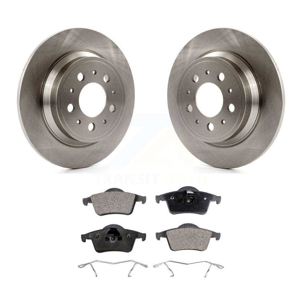 Rear Disc Brake Rotors And Ceramic Pads Kit For Volvo S60 V70 XC70 S80