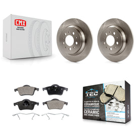 Kit de disques de frein à disque arrière et plaquettes en céramique, pour Volvo S60 V70 XC70 S80 