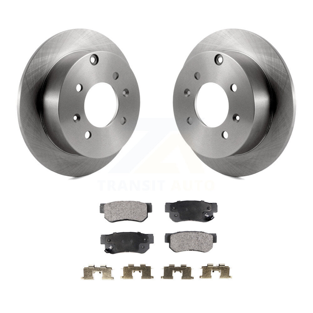 Rear Disc Brake Rotor And Ceramic Pad Kit For Hyundai Sonata Kia Optima Magentis