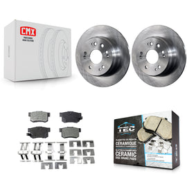Kit de disques de frein à disque arrière et plaquettes en céramique pour Honda CR-V 2002-2004 