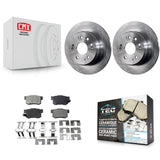 Kit de disques de frein à disque arrière et plaquettes en céramique pour Honda CR-V 2002-2004 
