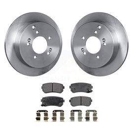 Rear Disc Brake Rotors And Ceramic Pads Kit For Hyundai Tucson Kia Sportage AWD