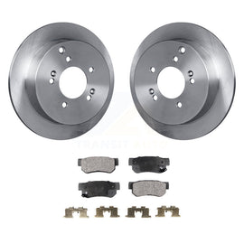 Rear Disc Brake Rotor & Ceramic Pad Kit For Hyundai Santa Fe Kia Sportage Tucson