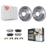 Rear Disc Brake Rotor & Ceramic Pad Kit For Hyundai Santa Fe Kia Sportage Tucson