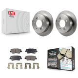 Rear Disc Brake Rotors And Ceramic Pads Kit For Hyundai Sonata 2.4L