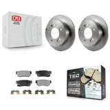 Rear Brake Rotor & Ceramic Pad Kit For Hyundai Sonata Kia Sportage Tucson Optima