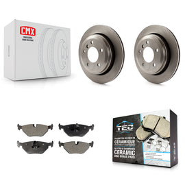 [Rear] 2001-2005 BMW 325xi Premium OE Brake Rotors & Ceramic Pads Kit For Max Braking