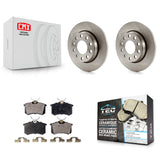 Rear Brake Rotor & Ceramic Pad Kit For Audi A4 Quattro With 255mm Diameter