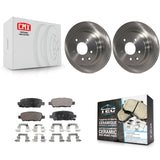 Rear Brake Rotor Ceramic Pad Kit For Nissan Rogue Sport INFINITI G35 Select LEAF